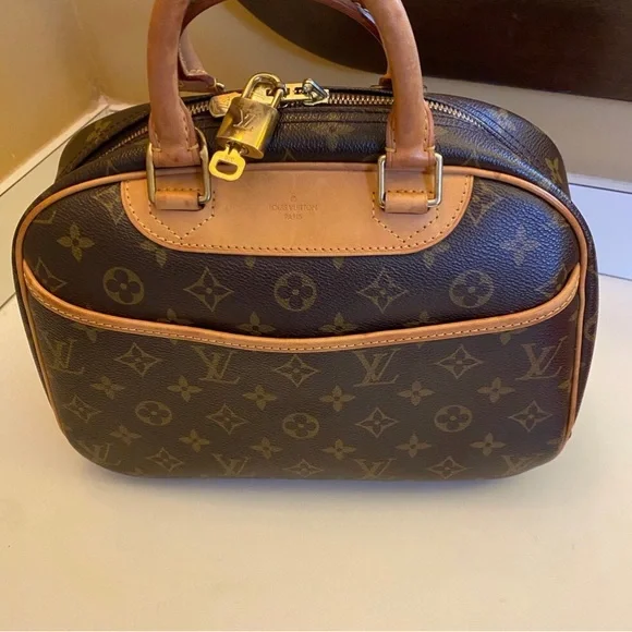 Louis Vuitton Deauville Brown Monogram Satchel